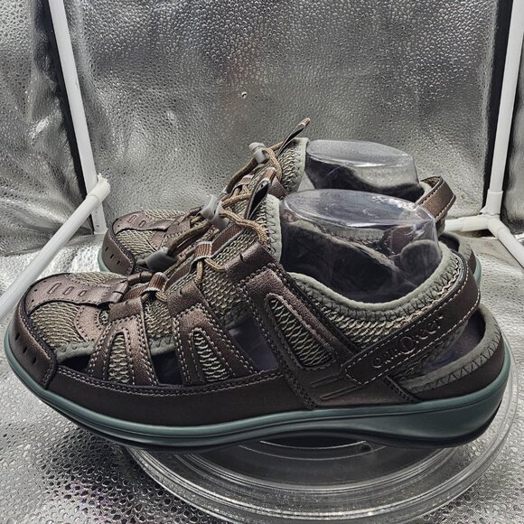 Orthofeet Verona Pewter Women's Sandals NWOT comfortable sleek SZ 10 - Picture 3 of 10